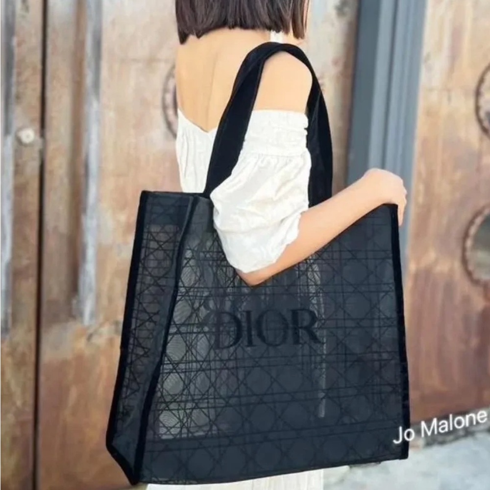 Dior limited edition Black mesh Tote Bag new - Picture 9 of 10